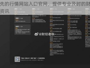 全球领先的行情网站入口官网，提供专业及时的财经数据和行情资讯