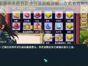 梦幻西游手游赤炎兽获取途径及攻略详解：攻略教程帮你轻松入手神秘兽魂