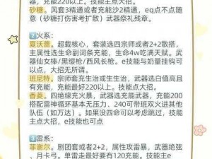 关于狐妖小红娘手游南国属性提升策略及加点推荐指南