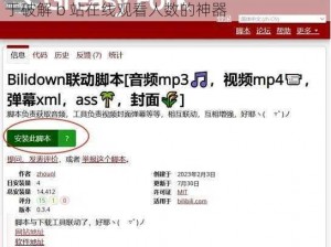 免费 b 站在线观看人数在哪破解版——一款专注于破解 b 站在线观看人数的神器