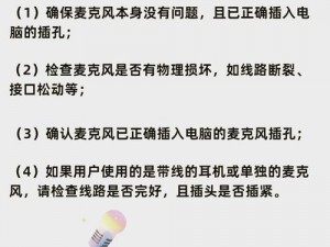 关于麦克风无声的常见及设置解决方案