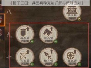 《锤子三国：兵营兵种克制详解与策略应对》