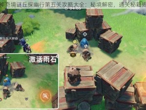 原神奇境谜丘探幽行第五关攻略大全：秘境解密，通关秘籍揭秘