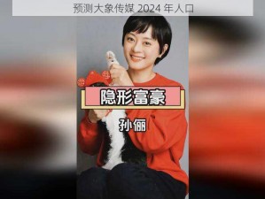 预测大象传媒 2024 年人口