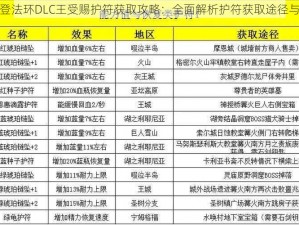 艾尔登法环DLC王受赐护符获取攻略：全面解析护符获取途径与步骤