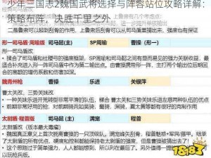 少年三国志2魏国武将选择与阵容站位攻略详解：策略布阵，决胜千里之外