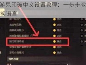 DNF手游鬼印破中文设置教程：一步步教你如何轻松切换语言
