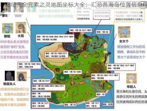 海岛纪元全元素之灵地图坐标大全：汇总各海岛位置信息解读