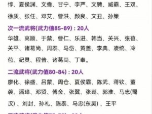 真三国无双霸T0武将强度排行榜最新一览：顶级武将实力解析