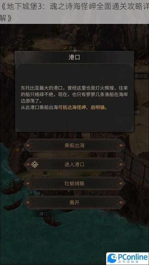 《地下城堡3：魂之诗海怪岬全面通关攻略详解》