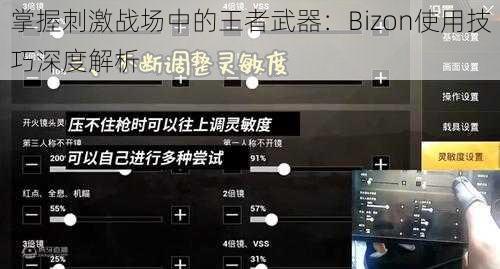 掌握刺激战场中的王者武器：Bizon使用技巧深度解析