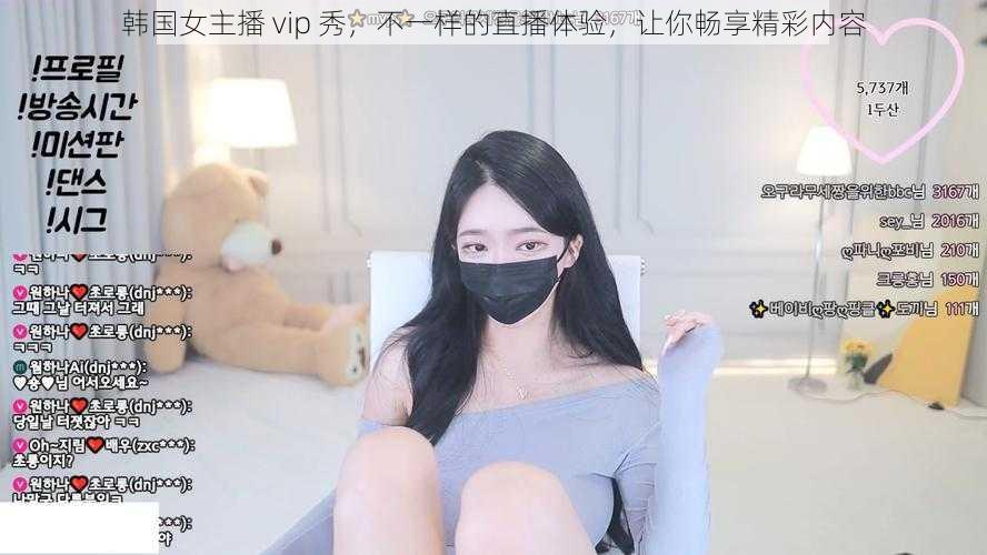 韩国女主播 vip 秀，不一样的直播体验，让你畅享精彩内容