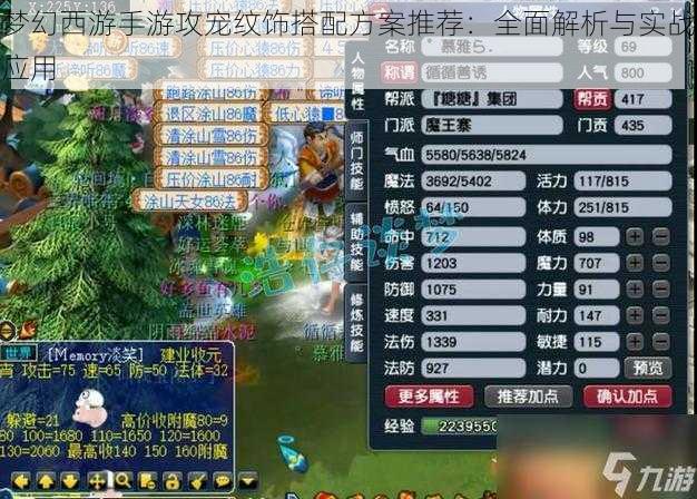 梦幻西游手游攻宠纹饰搭配方案推荐：全面解析与实战应用