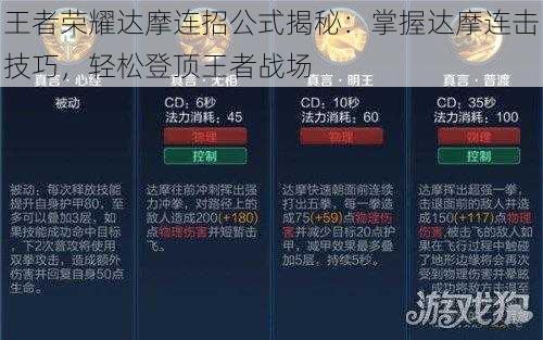 王者荣耀达摩连招公式揭秘：掌握达摩连击技巧，轻松登顶王者战场