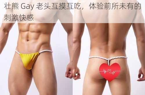 壮熊 Gay 老头互摸互吃，体验前所未有的刺激快感