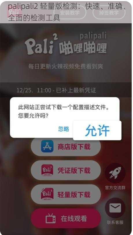palipali2 轻量版检测：快速、准确、全面的检测工具