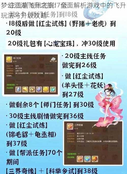 梦幻江湖飞升之旅：全面解析游戏中的飞升玩法与升级攻略