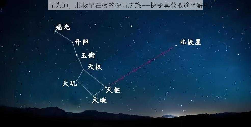 以光为道，北极星在夜的探寻之旅——探秘其获取途径解析