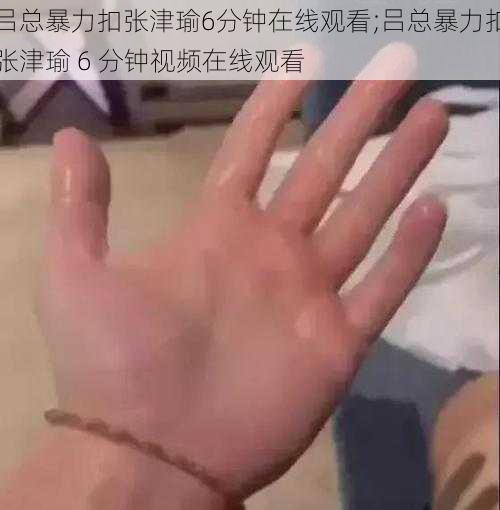 吕总暴力扣张津瑜6分钟在线观看;吕总暴力扣张津瑜 6 分钟视频在线观看