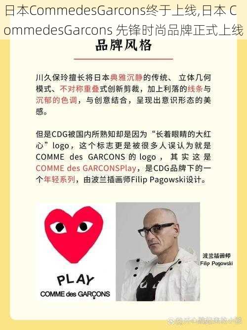 日本CommedesGarcons终于上线,日本 CommedesGarcons 先锋时尚品牌正式上线