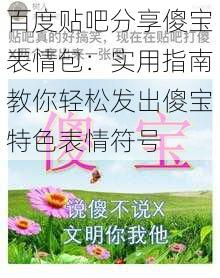 百度贴吧分享傻宝表情包：实用指南教你轻松发出傻宝特色表情符号