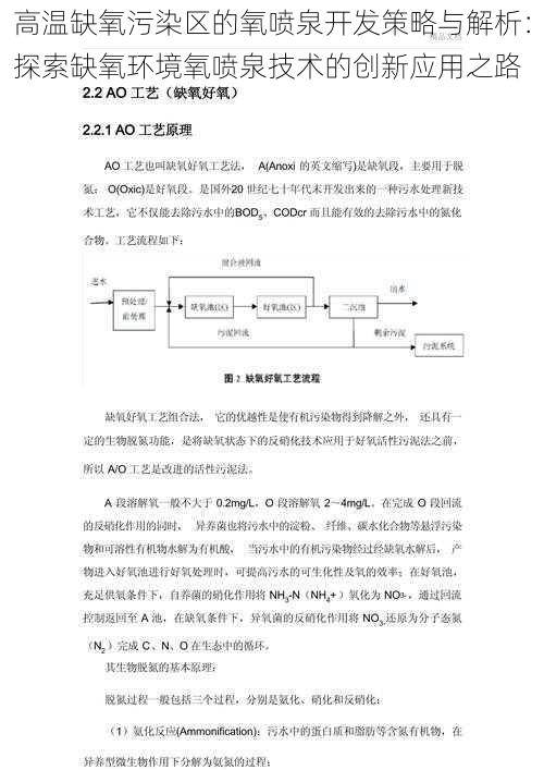 高温缺氧污染区的氧喷泉开发策略与解析：探索缺氧环境氧喷泉技术的创新应用之路