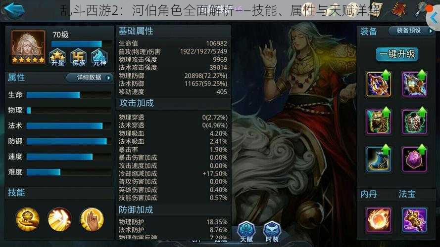 乱斗西游2：河伯角色全面解析——技能、属性与天赋详解