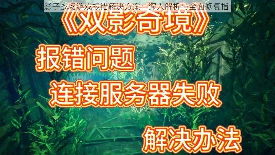 《影子战场游戏报错解决方案：深入解析与全面修复指南》